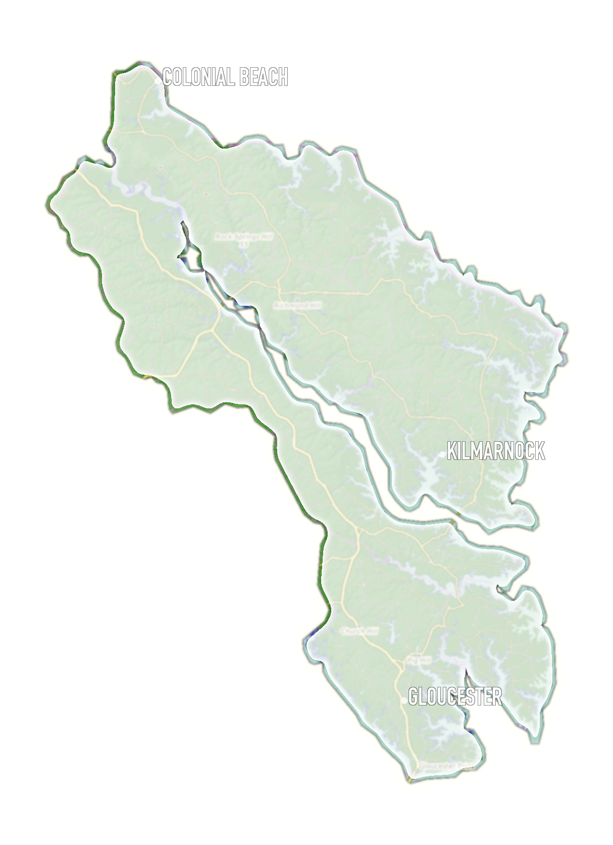 Tidewater coverage area